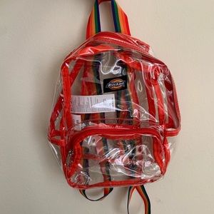 Dickies Clear Mini Backpack w Adjustable Straps